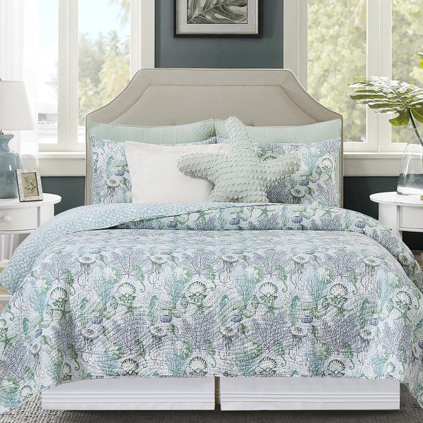 Shoreline Waters Quilt Set Discount