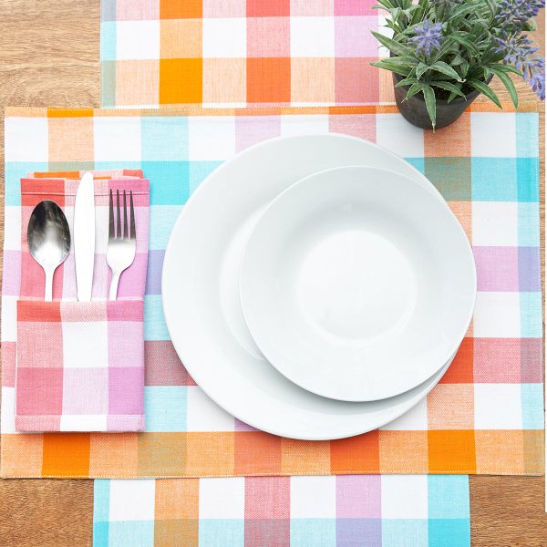 Cabana Plaid Table Linens Hot on Sale