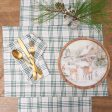 Sage & Gold Plaid Table Linens For Cheap