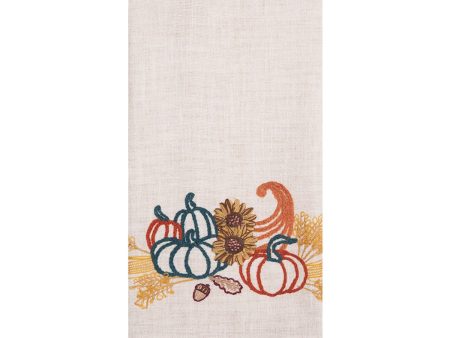 Autumn Botanical Pumpkin Kitchen Towel Online