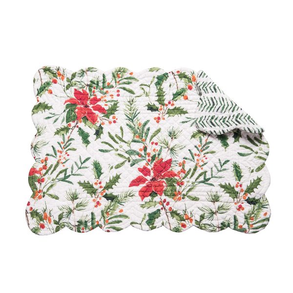 Silvia Poinsettia Table Linens Online Sale