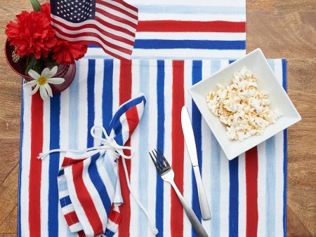 Watercolor Patriotic Table Linens on Sale