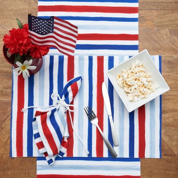 Watercolor Patriotic Table Linens on Sale