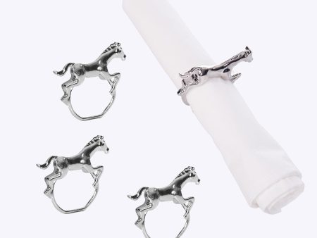 Horse Napkin Ring, Set of 4 Supply