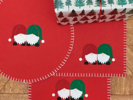 Naughty or Nice Gnome Table Linens For Sale