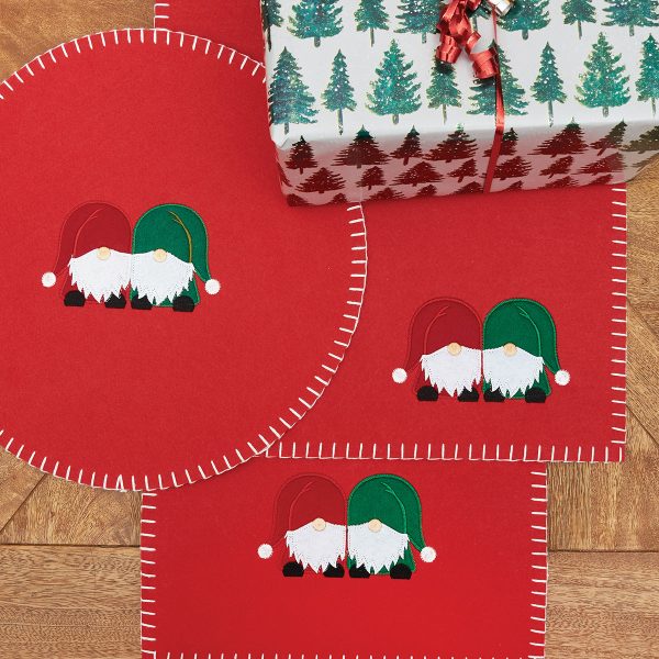 Naughty or Nice Gnome Table Linens For Sale