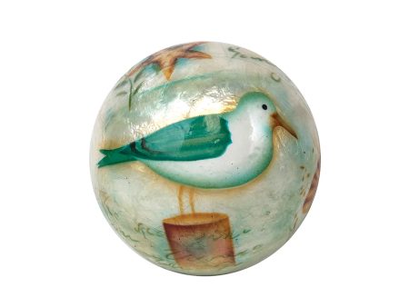 Capiz Hand Painted Seagull Ball Supply