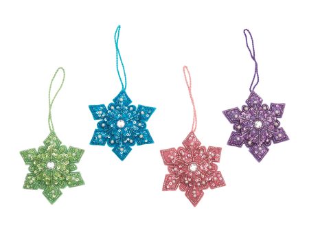 Vintage Beaded Star Ornament, Asst. of 4 on Sale