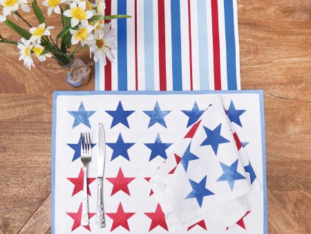 Red White & Pow Table Linens Online