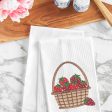 Strawberry Basket Kitchen Towel For Sale