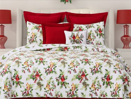 Ruby Cardinal Quilt Set Online now