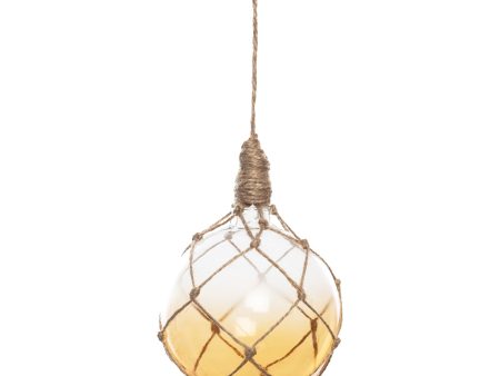 Tan Glass Ball with Net Ornament Cheap