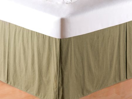 Mini Green Plaid Bed Skirt Online Hot Sale