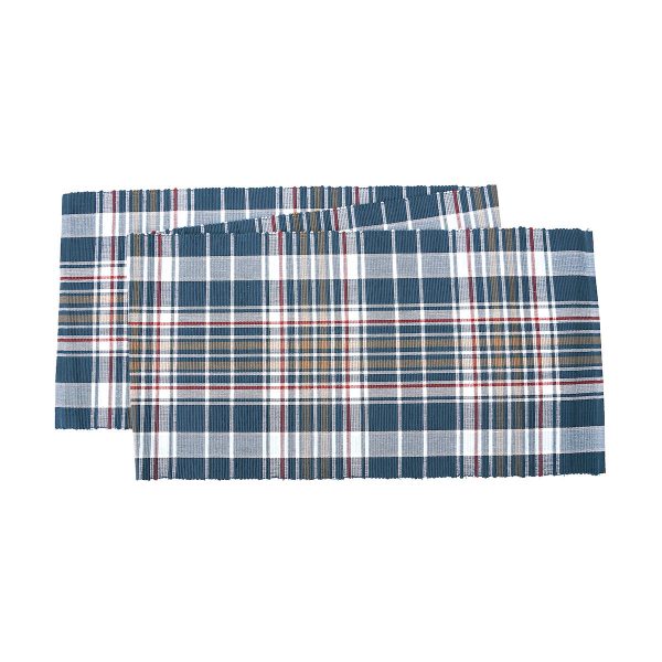 Lawson Lake Plaid Table Linens For Sale