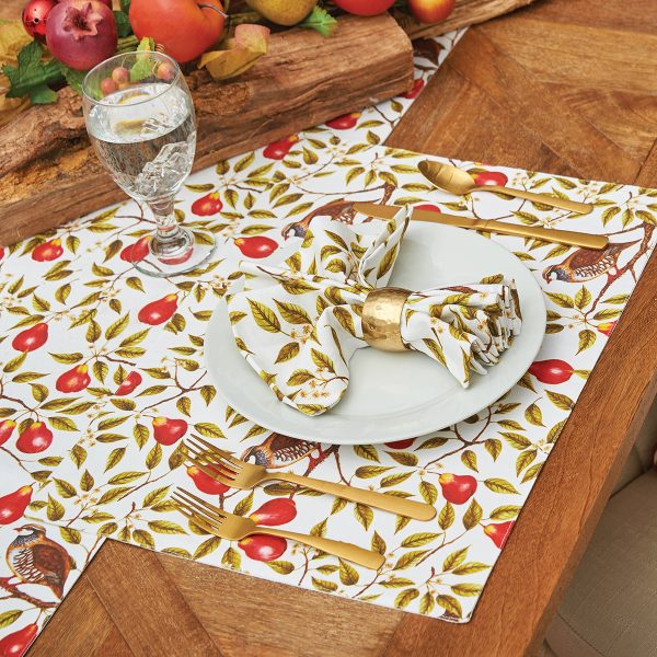 Partridge In A Pear Tree Table Linens Online now