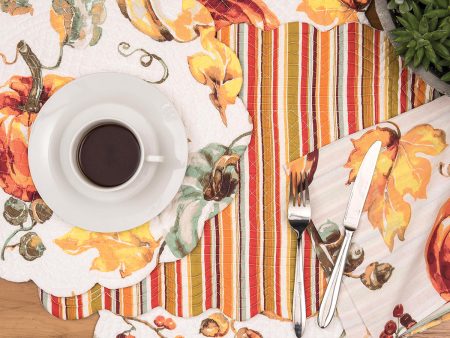 Watercolor Pumpkin Table Linens Hot on Sale