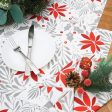 Poinsettia Christmas Table Linens Sale