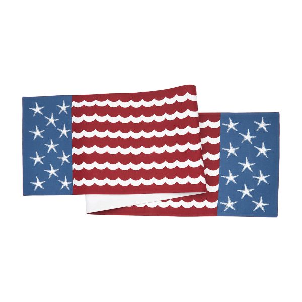 Red White and Waves Table Linens Hot on Sale