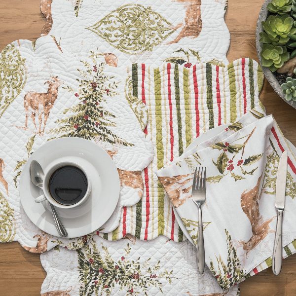 Reindeer Tracks Table Linens Hot on Sale