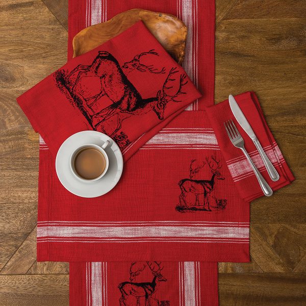 Stag Feed Sack Table Linens Supply