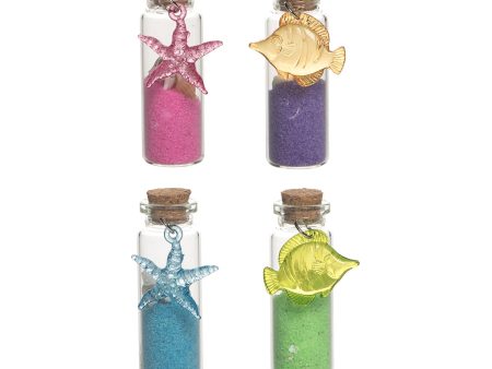 2.35 in. Glass Colored Sand, Set of 4 For Cheap