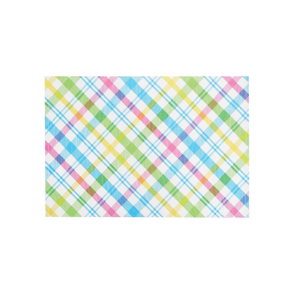 Spring Blossom Plaid Table Linens Supply