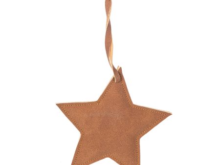 Faux Leather Star Ornament Fashion