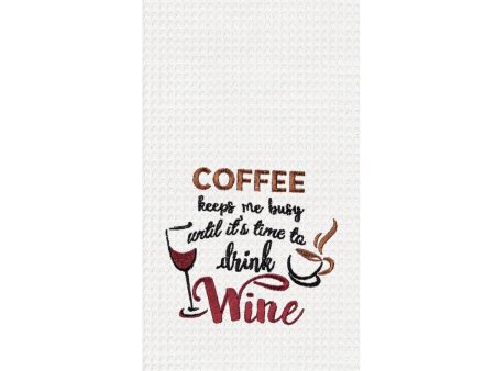 Coffee Keeps Me Busy Kitchen Towel Online now