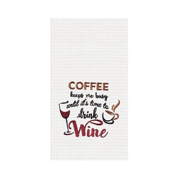 Coffee Keeps Me Busy Kitchen Towel Online now