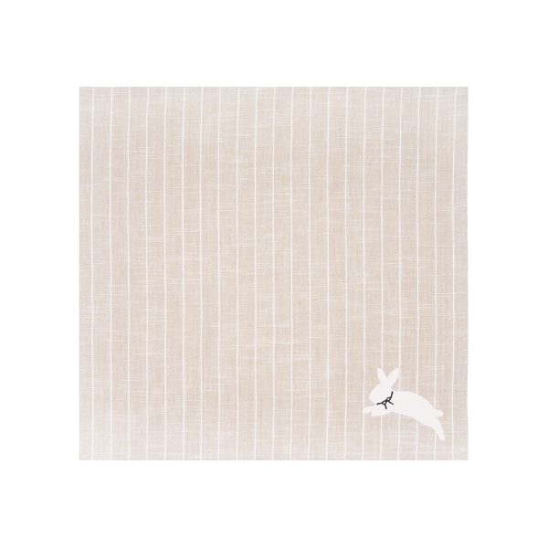 White Bunny Hop Stripe Table Linens Sale