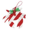 3.5 in. Wood Red & White Crab Ornament For Discount