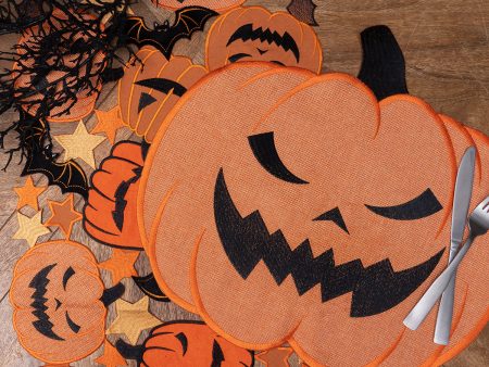 Jack-O’-Lantern and Bat Table Linens For Cheap