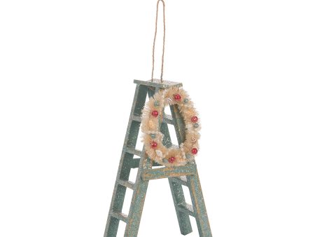 8 in. MFD Ladder with Wreath Ornament Online