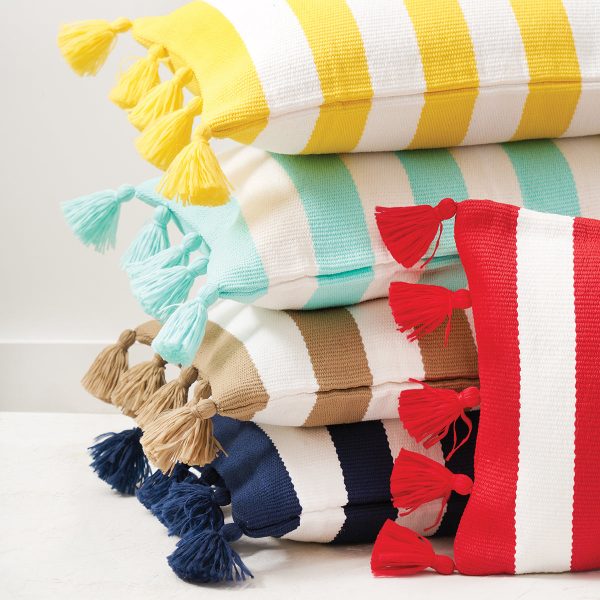 Cabana Stripes Indoor Outdoor Pillow Supply