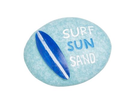 Polyresin Pebble with Surfboard Discount