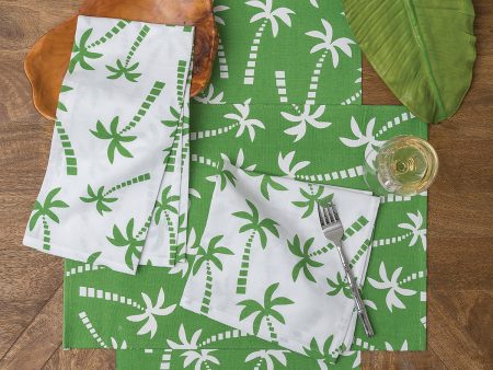 Beachy Palm Table Linens For Sale