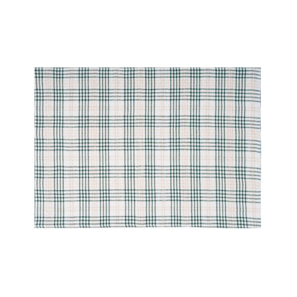 Sage & Gold Plaid Table Linens For Cheap