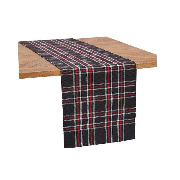 Poinsettia Plaid Table Linens Online