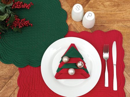 Red & Green Table Linens Sale