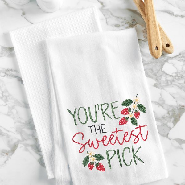 Sweetest Pick Strawberry Kitchen Towel For Sale