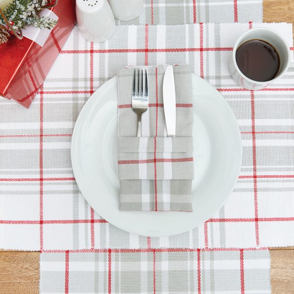 Sentiment Plaid Table Linens For Sale