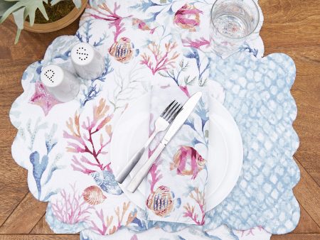 Nori Coral Table Linens Sale