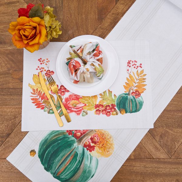 Pumpkin Harvest Table Linens Discount