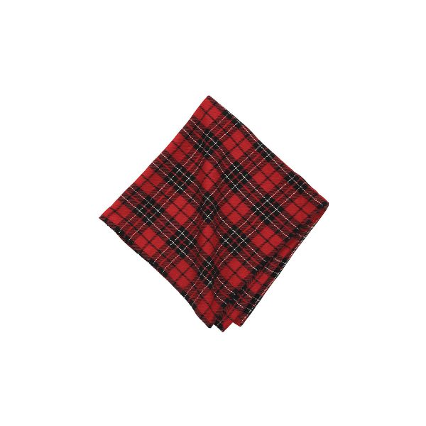 Red Black Plaid Table Linens Fashion