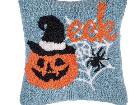 Witch Pumpkin Hooked Mini Pillow For Discount