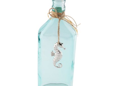 Bottle with Pewter Seahorse Fashion