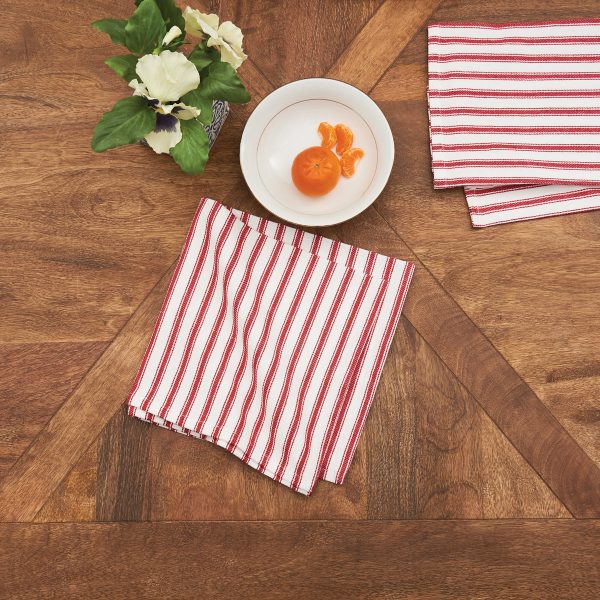 Ticking Stripe Table Linens on Sale