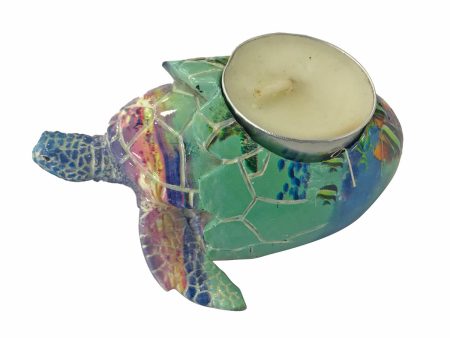 Polyresin Multicolor Turtle Tealight Hot on Sale