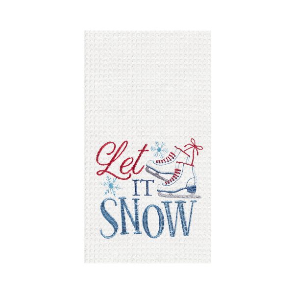 Let It Snow Skates Towel Online now