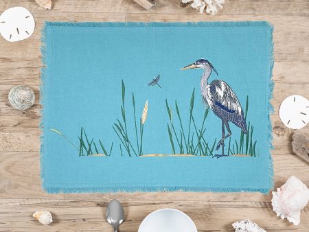 Heron Blue Table Linens For Discount